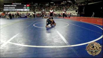 58 lbs Round Of 32 - Maximus Wilson, Liberty Warrior Wrestling Club vs Jaxon Ditmore, Team Tulsa Wrestling Club