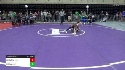 60 lbs Consi Of 8 #2 - Colton Collins, Mount Royal vs Emil Cole, Baltimore