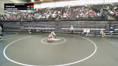 4A 150 lbs Champ. Round 1 - Myka Love, Jordan vs Conner Ware, Stansbury