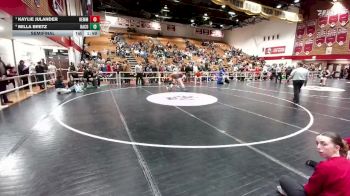 140 lbs Semifinal - Kaylie Julander, Kemmerer vs Milla Bretz, Natrona County