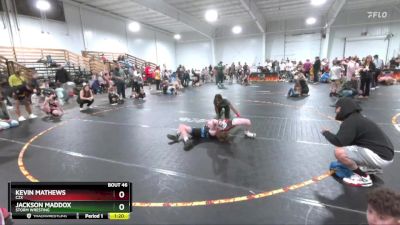 85 lbs Cons. Semi - Jackson Maddox, Storm Wresting vs Kevin Mathews, C2X