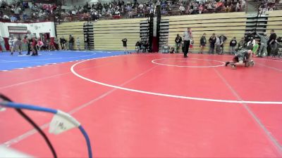 77 lbs Cons. Semi - Calvin Greer III, Contenders Wrestling Acadamy vs Allanzo Moreno, Yorktown Wrestling Club