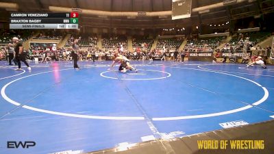 105 lbs Semifinal - Camron Veneziano, Team Tugman vs Braxton Bagby, Moen Wrestling Academy