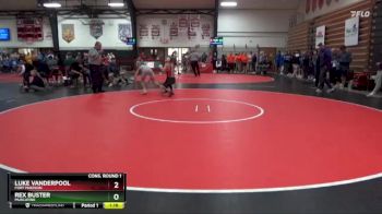 120 lbs Cons. Round 1 - Luke Vanderpool, Fort Madison vs Rex Buster, Muscatine