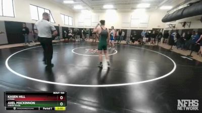 132 lbs Quarterfinal - Axel Mackinnon, Green River vs Kasen HIll, Lyman