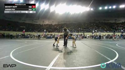 52 lbs Consi Of 16 #2 - Jaeden Fox, CacheWrestlingClub vs Beckett Rupp, Perry Wrestling Academy