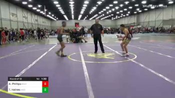 105 lbs Prelims - Aronde Phillips, Roanoke Area Wrestling vs Tre Haines, Ascend Wrestling Academy