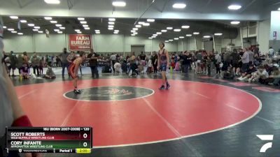 120 lbs Champ. Round 2 - Cory Infante, Appomattox Wrestling Club vs Scott Roberts, Wild Buffalo Wrestling Club