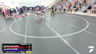 132 lbs Cons. Round 2 - Jackson Refsnider, MN vs Charles Wittmer, IL