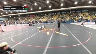 80 lbs Cons. Round 4 - Hunter Cole, Redfield Youth Wrestling vs Maverick Ruland, Badlands Brawlers
