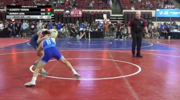 109 lbs Quarterfinal - Alberto Verdin, Hettinger vs Adrien Lara, Bison Wrestling