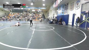 100 lbs 5th Place Match - Kayla Alvaranga, Los Osos vs Riley Rivera, Elsinore