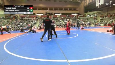 250 lbs Cons. Semi - Kyler Frederick, Searcy Youth Wrestling vs J.j. Paz-Tillis, Cyclone Youth Wrestling