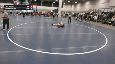 140 lbs Cons. Sub-quarters - Nicole Dziura, Toss Em Up Wrestling Academy vs Ali Bryant, Ground Zero Wrestling