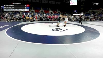 215 lbs Champ. Rd Of 64 - Jaxon Denney, CA vs Joash Brandt, KS