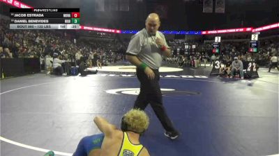132 lbs Consi Of 16 #2 - Jacob Estrada, Monache (CS) vs Daniel Benevides, Highland HS (CS)