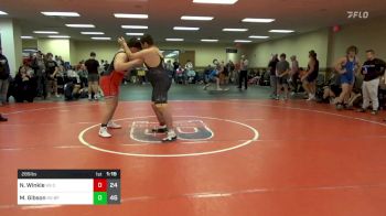 285 lbs Rr Rnd 2 - Nick Winkle, OMP HS vs Mikey Gibson, Bethel Park HS