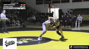 150 lbs James Hawthorne, Hanover Park Hs vs Michael Frank, Montville