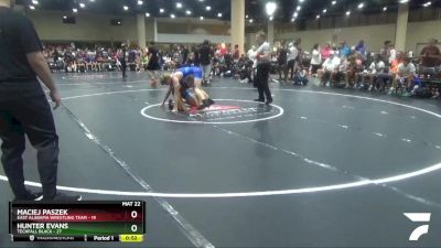 165 lbs Round 5 (6 Team) - Maciej Paszek, East Alabama Wrestling Team vs Hunter Evans, Techfall Black