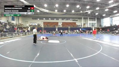 174 lbs Cons. Round 3 - Mathias Schweitzer, Rensselaer Polytechnic Institute vs Thomas Mancini, Cortland