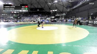 Boys 1A 113 lbs Champ. Round 1 - Lemuel Lustre, Zillah vs Julian Garcia, Royal