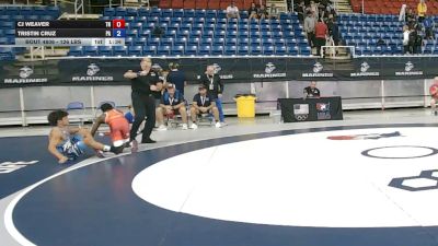 126 lbs Cons. Sub-rd Of 16 - CJ Weaver, Tennessee vs Tristin Cruz, Pennsylvania