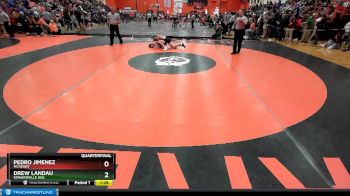 145 lbs Quarterfinal - Pedro Jimenez, McHENRY vs Drew Landau, EDWARDVILLE (HS)