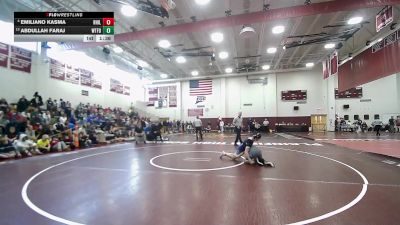 126 lbs Round Of 16 - Emiliano Kasma, Rocky Hill vs Abdullah Faraj, Waterford