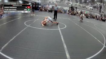 76 lbs Round 5 (6 Team) - Tyler San Souci, CTWHALE ORCA vs Logan Theobald, The Outsiders