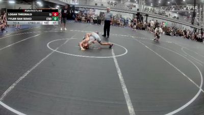 76 lbs Round 5 (6 Team) - Tyler San Souci, CTWHALE ORCA vs Logan Theobald, The Outsiders