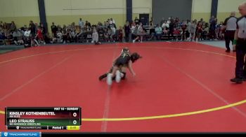 55 lbs Champ. Round 1 - Kinsley Kothenbeutel, MN Elite vs Leo Strauss, No Nonsence Wrestling