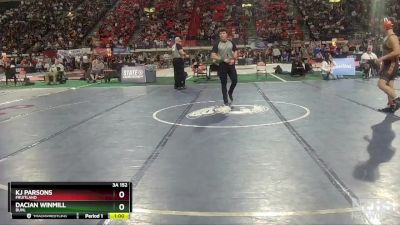 3A 152 lbs Cons. Round 3 - Dacian Winmill, Buhl vs KJ Parsons, Fruitland