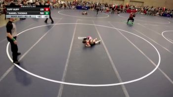 8U - K Champ. Round 1 - Talon Kupferschmid, Perham Wrestling Club vs Leo Robinson, St. Francis Gladiators Wrestling Club