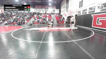 144 lbs 1st Place Match - Teegan Ward, Declo vs Brayden Spriggs, Glenns Ferry