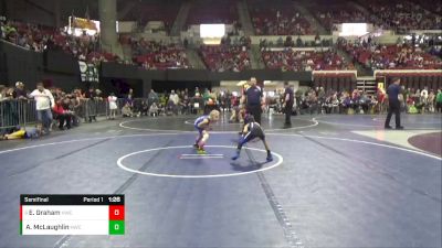 61 lbs Semifinal - Edysen Graham, Heights Wrestling Club vs Aubrey McLaughlin, Havre Wrestling Club