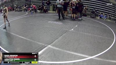 90 lbs Round 3 (6 Team) - Nash Denison, Oklahoma Elite vs Leighton Dinkel, Kansas Cobra