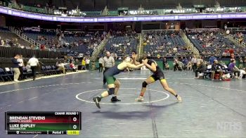 4A 175 lbs Champ. Round 1 - Luke Shipley, Weddington vs Brendan Stevens, Corinth-Holders