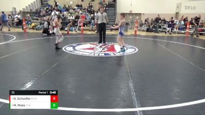 70 lbs Cons. Round 4 - Miles Maes, The Complete Wrestler vs Harrison Schuelke, Berge Elite Wrestling Academy