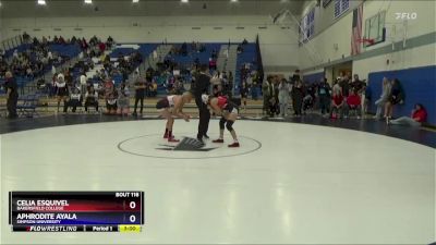 103 lbs Semifinal - Aphrodite Ayala, Simpson University vs Celia Esquivel, Bakersfield College