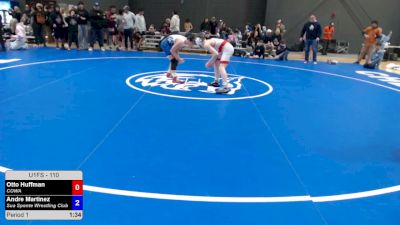110 lbs Quarters - Otto Huffman, COWA vs Andre Martinez, Sua Sponte Wrestling Club