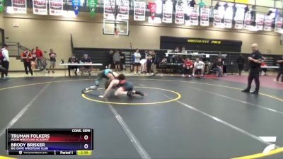 132 lbs Cons. Semi - Truman Folkers, Moen Wrestling Academy vs Brody Brisker, Big Game Wrestling Club