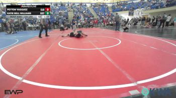 125 lbs Rr Rnd 2 - Peyton Vasquez, Claremore Wrestling Club vs Katie Bell Williams, Northeast Take Down Club