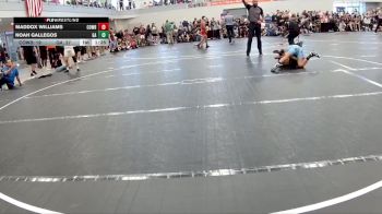 98 lbs Round 3 (6 Team) - Noah Gallegos, Gladiator Alliance vs Maddox Williams, Cowboy WC