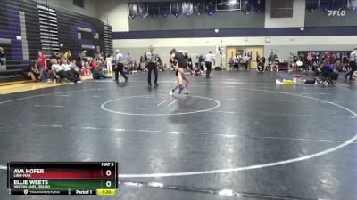 115 lbs Semifinal - Ellie Weets, Vinton-Shellsburg vs Ava Hofer, Linn-Mar