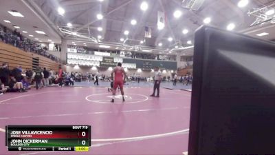 285 lbs Cons. Round 2 - Jose Villavicencio, Steele Canyon vs John Dickerman, Boulder City