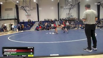 125 lbs Cons. Semi - Jeffrey Bailey, Cornerstone vs Cristian Rojas, Rochester University