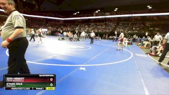 120 Class 2 lbs Quarterfinal - Zion Hibbert, Logan-Rogersville vs Ethan Hale, Kirksville