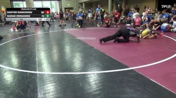 55 lbs Round 4 (6 Team) - SAWYER WANKOWSKI, Fight Club vs Darian Hernandez, Florida Scorpions