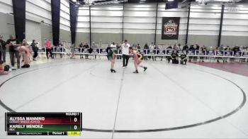 136 lbs Round 1 - Karely Mendez, MLK vs Alyssa Manning, Cooley Middle School