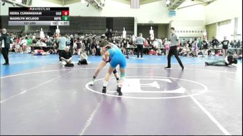 107 lbs Rr Rnd 3 - Keira Cunningham, All I See Is Gold Academy - Girls vs MADELYN MCLEOD, NewWhale Purple - Girls